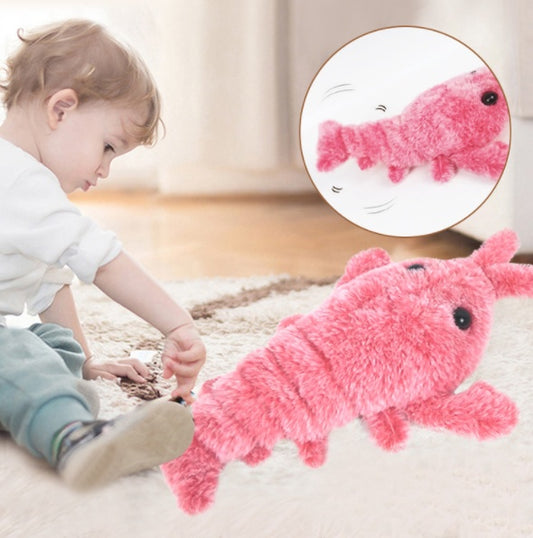 USB Rechargeable Electric Jumping Shrimp Cat Toy