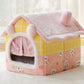 Foldable Dog House Pet Cat Bed Winter Dog Villa Sleep Kennel Removable Nest Warm Enclosed Cave Sofa Pets Supplies