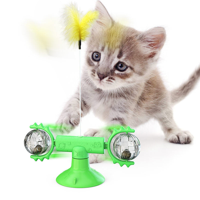 Cat Windmill Rotating Toy