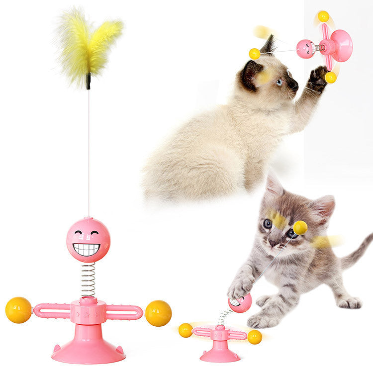 Cat Windmill Rotating Toy