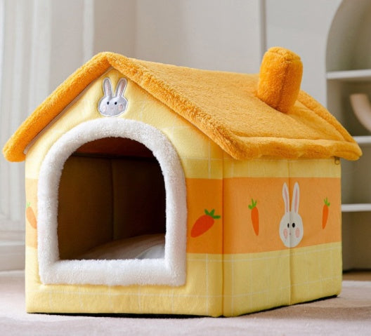 Foldable Pet House Bed
