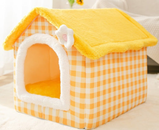 Foldable Pet House Bed