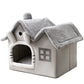 Foldable Dog House Pet Cat Bed Winter Dog Villa Sleep Kennel Removable Nest Warm Enclosed Cave Sofa Pets Supplies