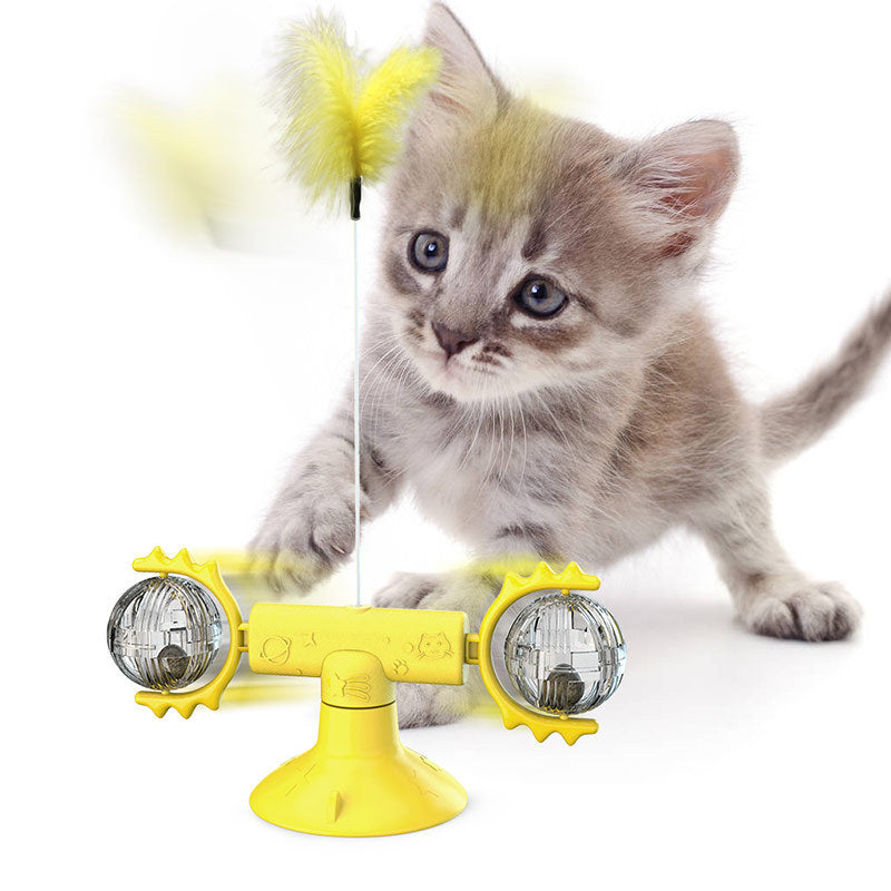 Cat Windmill Rotating Toy