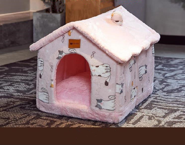 Foldable Pet House Bed