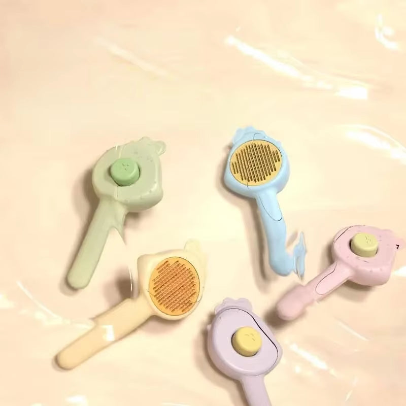 Pet Massage Brushes Cat Comb Hair Removal Pet Grooming Brushself Grooming Brush for Kitten Removes Tangles Loose Fur Cats Dogs