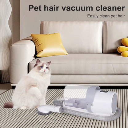 Pet Grooming Vacuum with 4 Limited Combs, Dog Hair Vacuum & Grooming Kit,2.5L Dust Cup Dog Brush Vacuum with Grooming Tools For