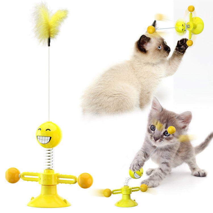 Cat Windmill Rotating Toy