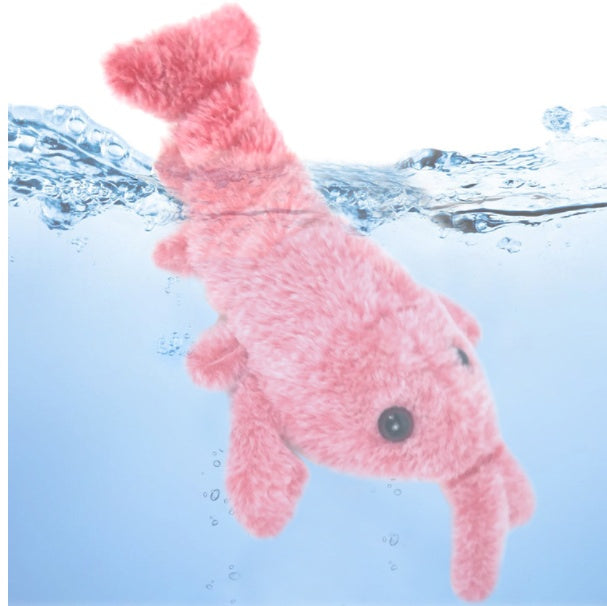 USB Rechargeable Electric Jumping Shrimp Cat Toy