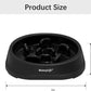 Slow Feeder Dog Bowls, Non Slip Cat Food Bowls, Bloat Stop Maze Pet Dishes, Interactive Feeder for Small Breeds 1 Cup Black