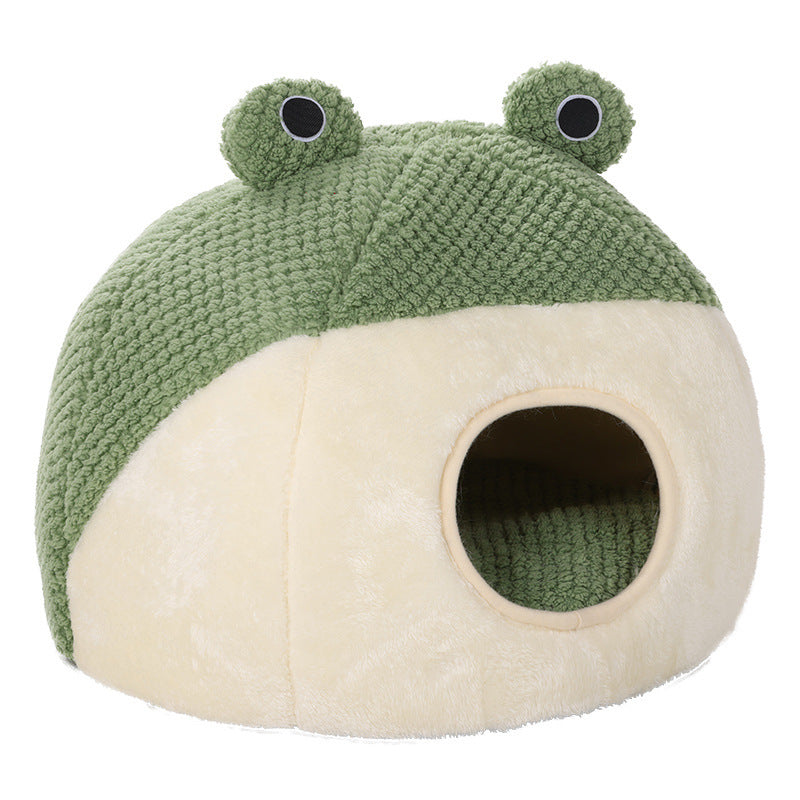 Frog-Themed Pet Bed