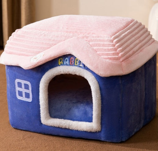 Foldable Pet House Bed