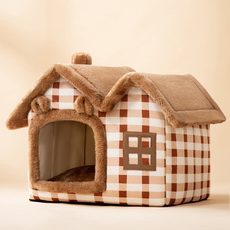 Foldable Pet House Bed