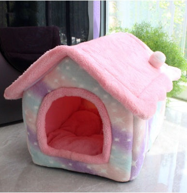 Foldable Pet House Bed