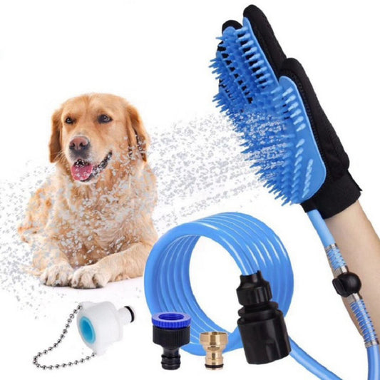 Handheld Pet Shower Sprayer with Bath Brush
