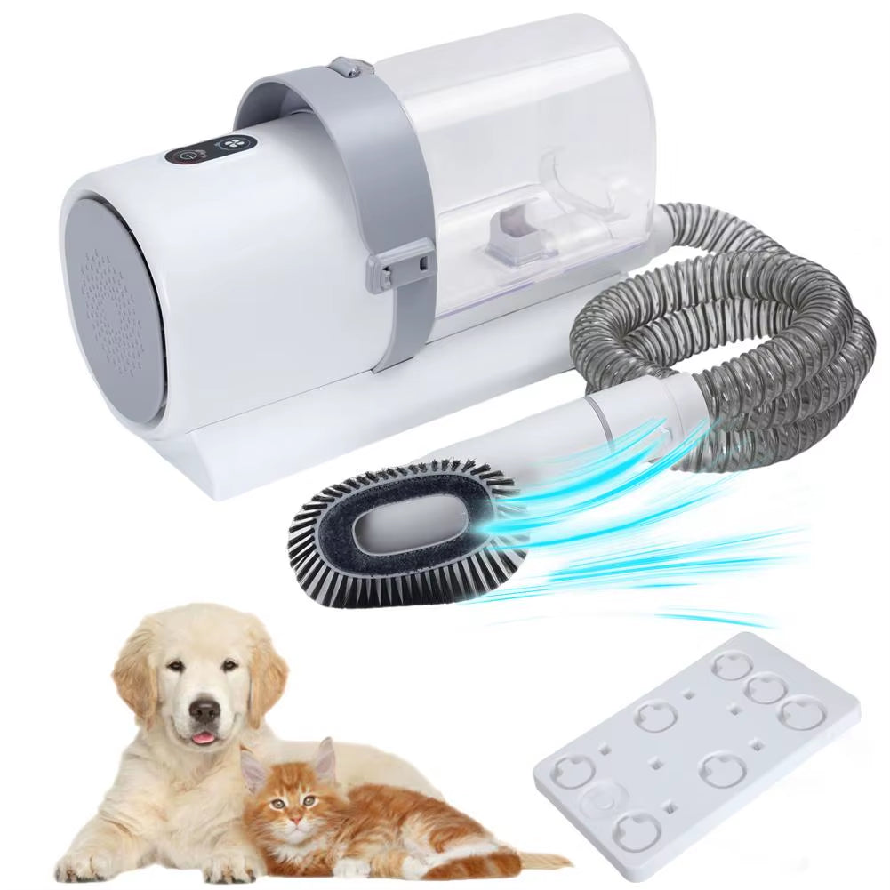 Pet Grooming Vacuum with 4 Limited Combs, Dog Hair Vacuum & Grooming Kit,2.5L Dust Cup Dog Brush Vacuum with Grooming Tools For