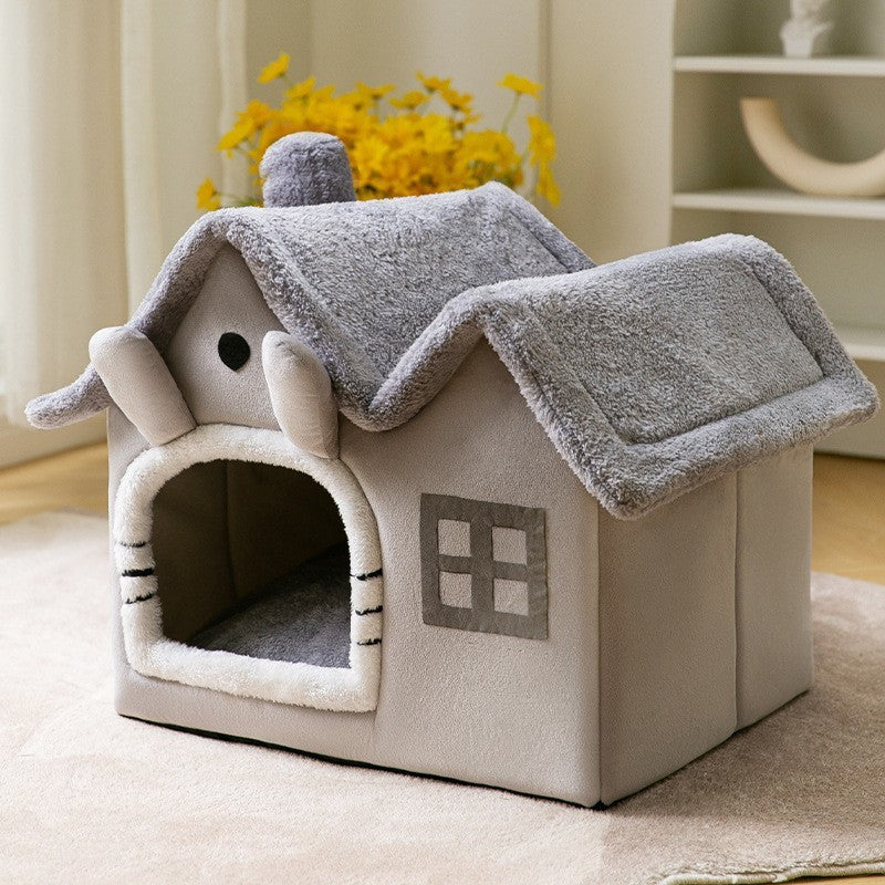 Foldable Pet House Bed