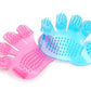 Pet Finger Grooming & Bath Brush