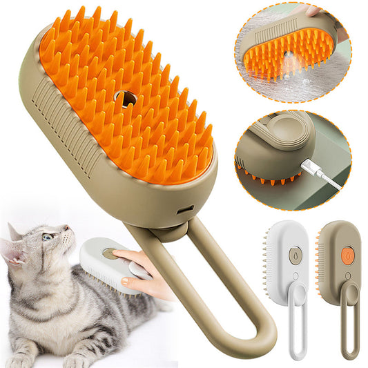 3-in-1 Electric Steam Pet Brush