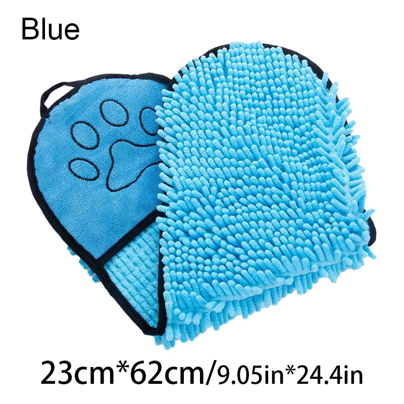 Soft Dog Bath Robe Towel Quick Super Absorbent Pet Bath Towel Cat Bath Towel Convenient Pet Cleaning Washcloth Pet Accessories