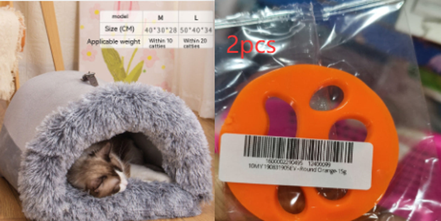 New Splice Portable Pet Nest Portable Autumn and Winter Warm Dog Nest Moisture-Proof Long Fur Cat Nest Cross Border Pet Nest