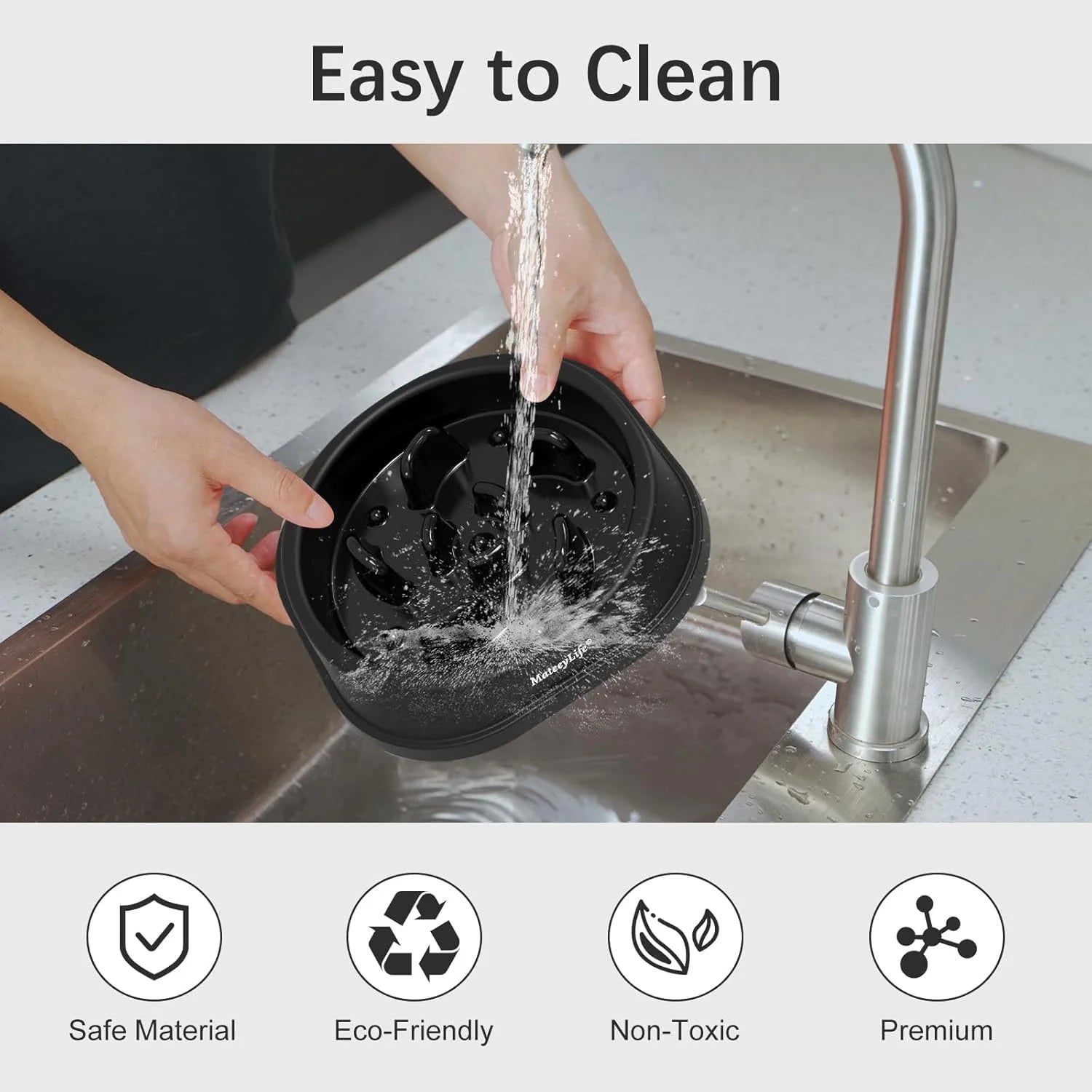 Slow Feeder Dog Bowls, Non Slip Cat Food Bowls, Bloat Stop Maze Pet Dishes, Interactive Feeder for Small Breeds 1 Cup Black