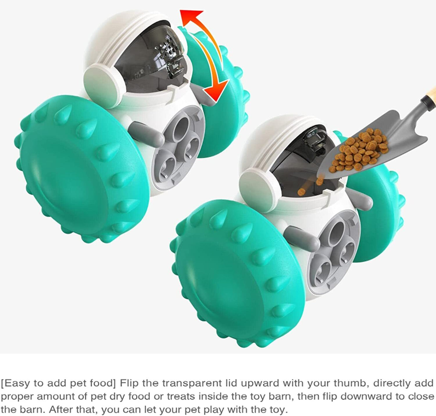 Dog Toys Interactive Food Puzzles Ball for Dogs Cats Pet Slow Feeder Ball Robot
