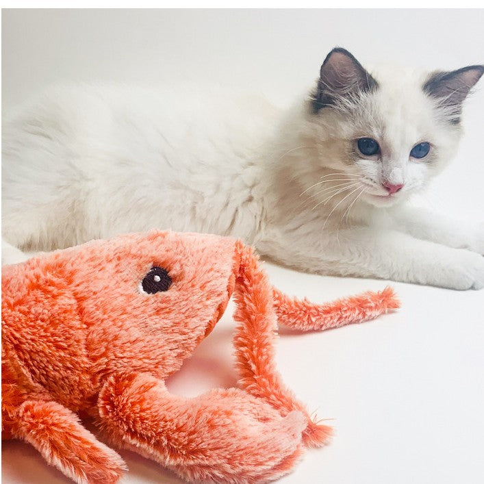 USB Rechargeable Electric Jumping Shrimp Cat Toy