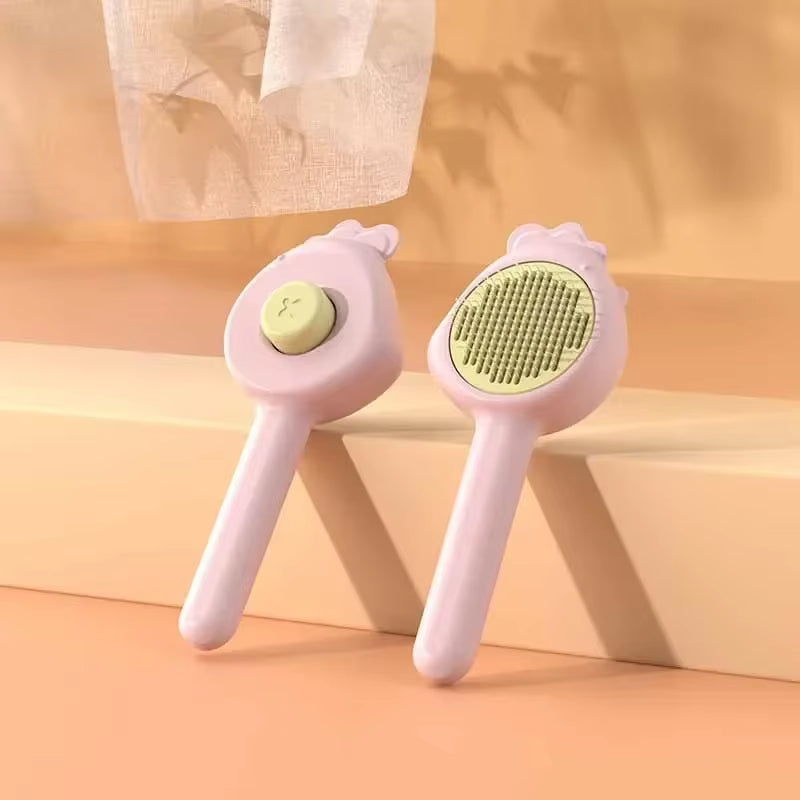 Pet Massage Brushes Cat Comb Hair Removal Pet Grooming Brushself Grooming Brush for Kitten Removes Tangles Loose Fur Cats Dogs