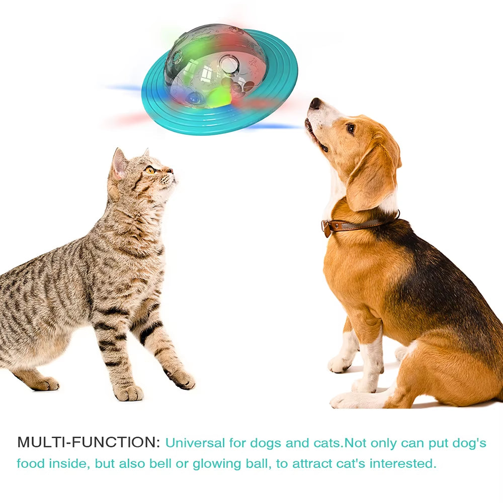 Dog Toy for Small Medium Large Dogs Cats Fly Disk Interactive Food Dispenser Improve IQ Slow Feeder Training Toys Pet Supplies