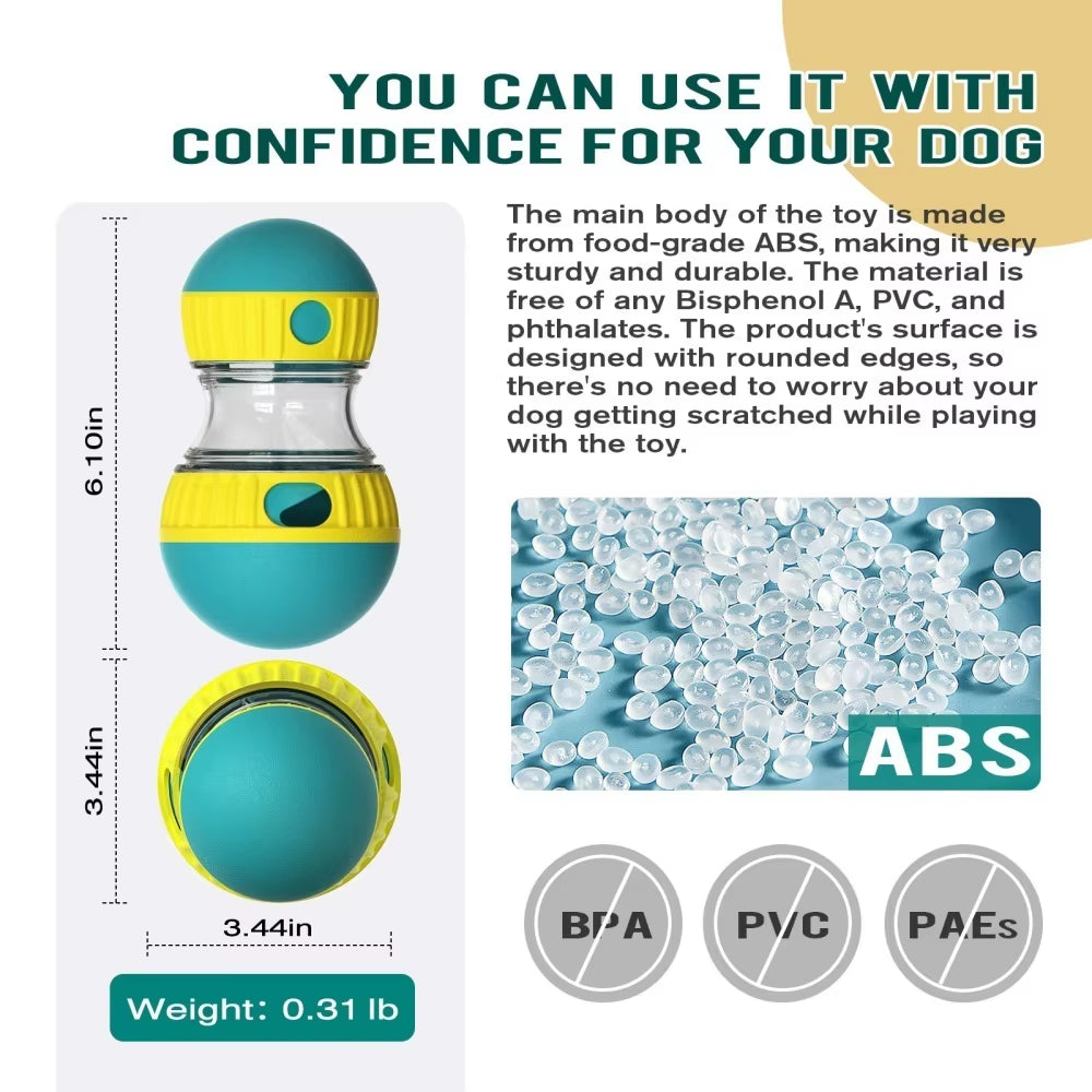 Pet Dog Treat Dispenser Toy for Small Medium Large Dogs Interactive Leaking Food Toy Adjustable Slow Feeder Training Beagle Cat