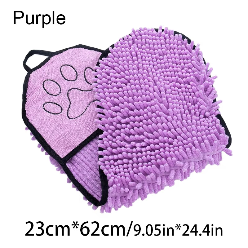 Soft Dog Bath Robe Towel Quick Super Absorbent Pet Bath Towel Cat Bath Towel Convenient Pet Cleaning Washcloth Pet Accessories