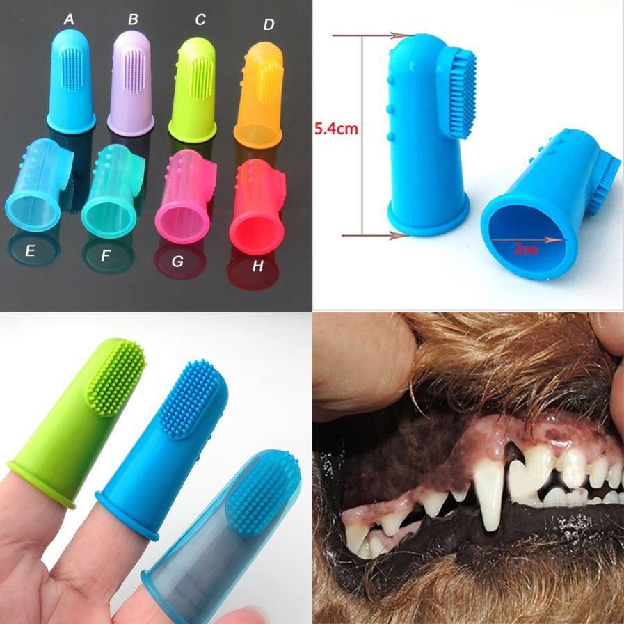 Super Soft Silicone Pet Finger Toothbrush