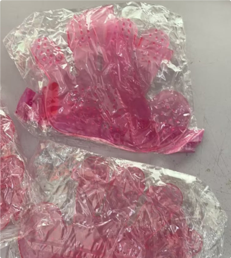 Pet Finger Grooming & Bath Brush