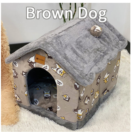 Foldable Pet House Bed