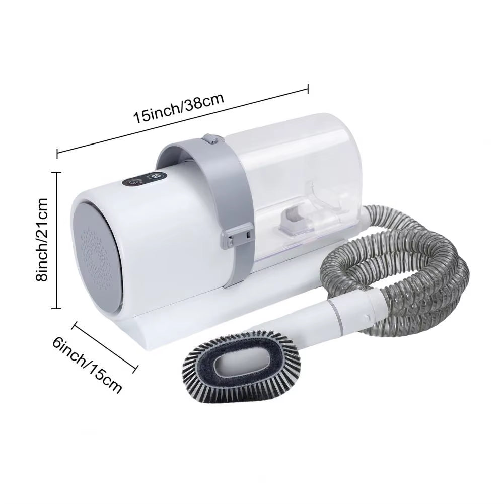 Pet Grooming Vacuum with 4 Limited Combs, Dog Hair Vacuum & Grooming Kit,2.5L Dust Cup Dog Brush Vacuum with Grooming Tools For