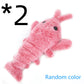 USB Rechargeable Electric Jumping Shrimp Cat Toy