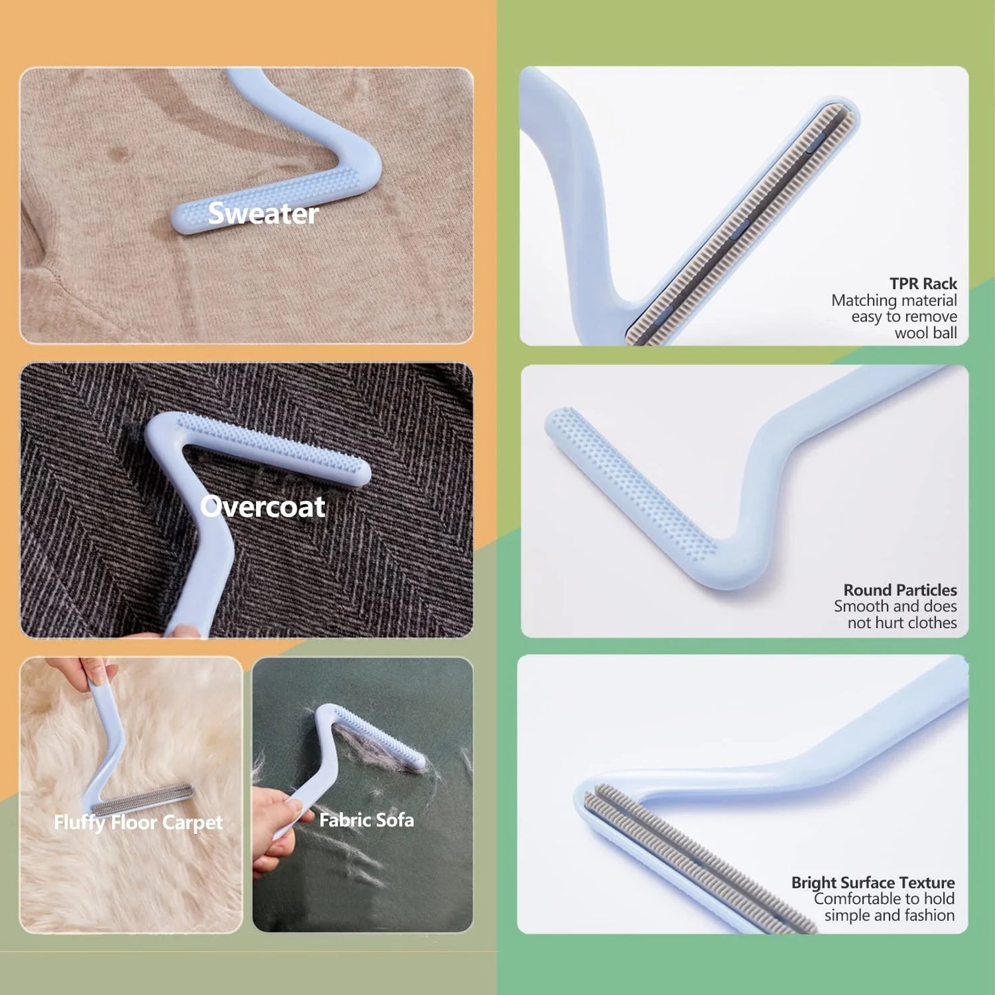 Pet Grooming Brush for Cats and Dogs Self-Cleaning Sliker Brush for Removes Mats Tangles Shedding Brush (Orange)