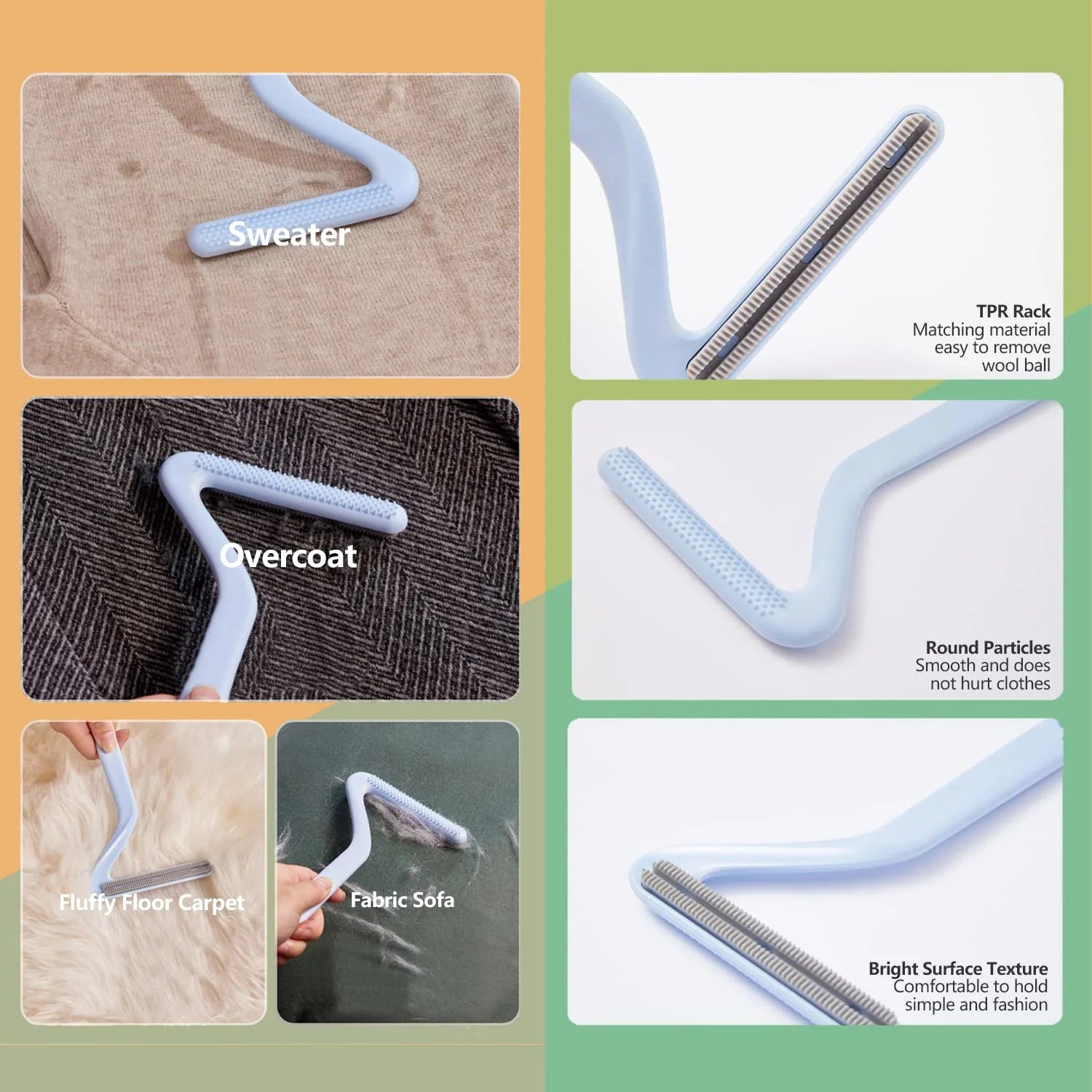 Pet Grooming Brush for Cats and Dogs Self-Cleaning Sliker Brush for Removes Mats Tangles Shedding Brush (Orange)