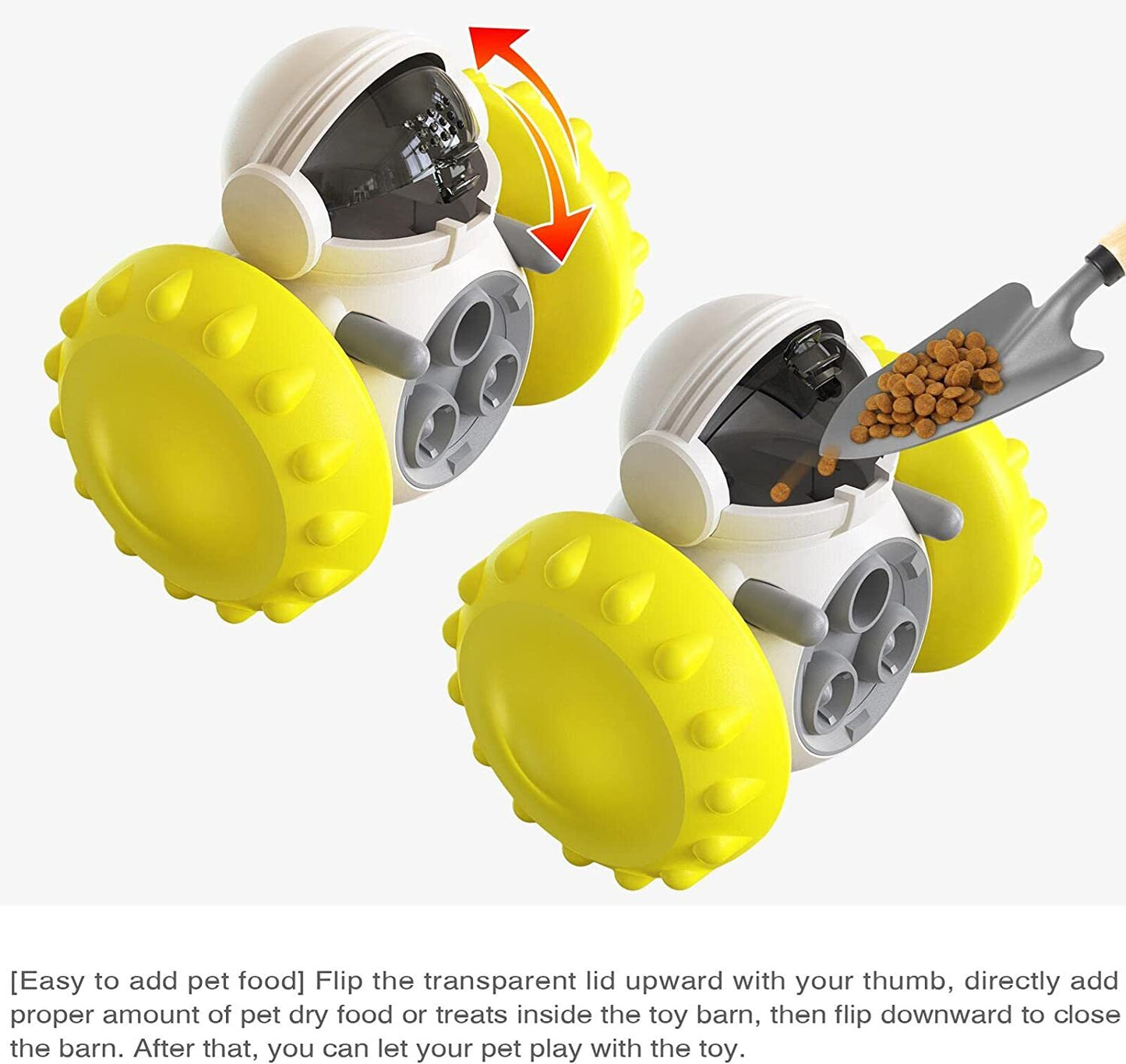 Dog Toys Interactive Food Puzzles Ball for Dogs Cats Pet Slow Feeder Ball Robot