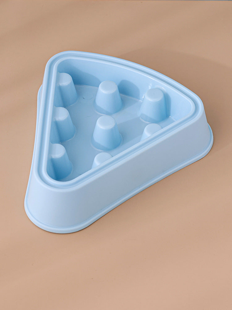 Cartoon Pizza Slow Feeder Bowl for Cats & Dogs