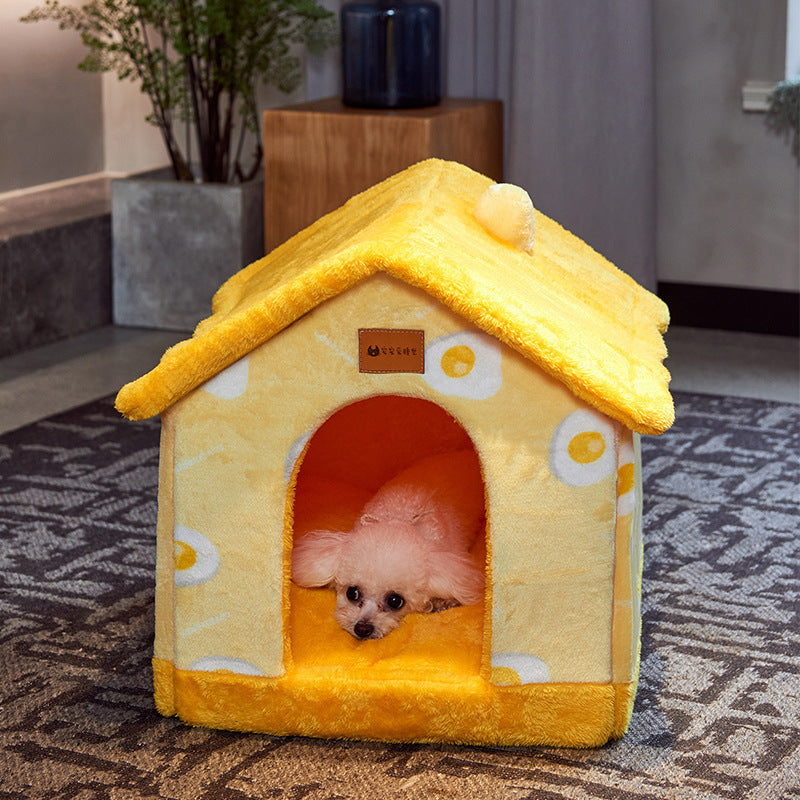 Foldable Pet House Bed