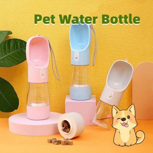 Portable Pet Dog Water Bottle Feeder Bowl