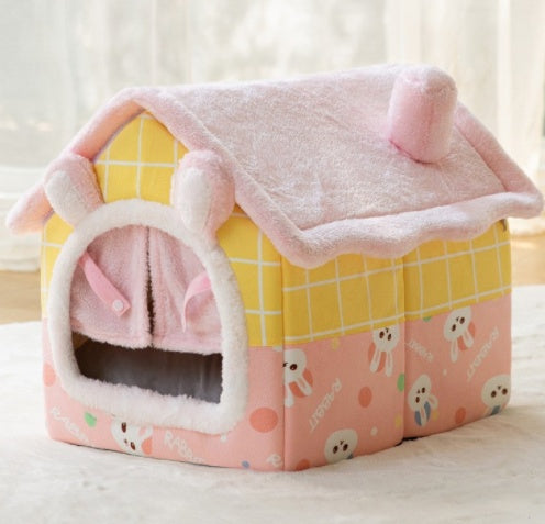 Foldable Pet House Bed