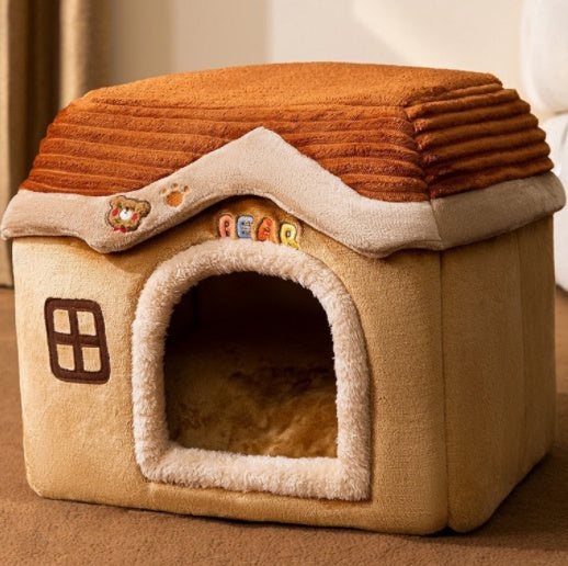 Foldable Pet House Bed