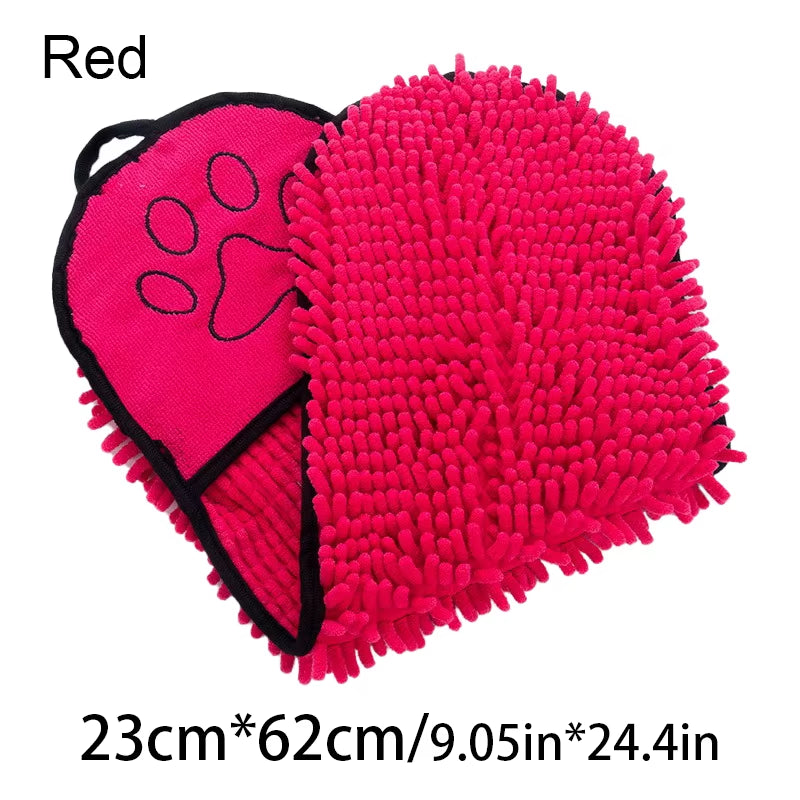 Soft Dog Bath Robe Towel Quick Super Absorbent Pet Bath Towel Cat Bath Towel Convenient Pet Cleaning Washcloth Pet Accessories