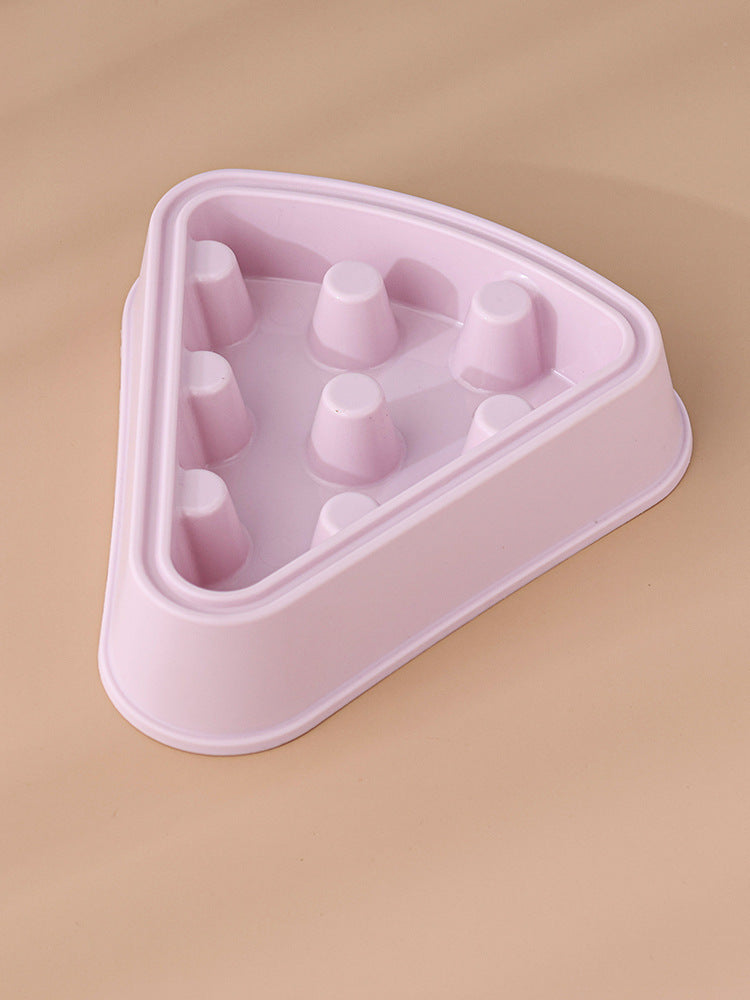 Cartoon Pizza Slow Feeder Bowl for Cats & Dogs