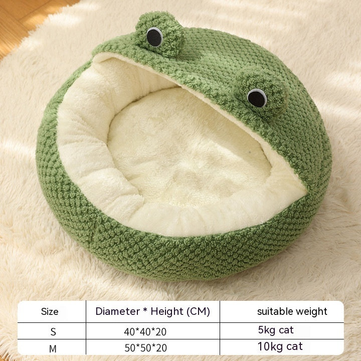 Frog-Themed Pet Bed