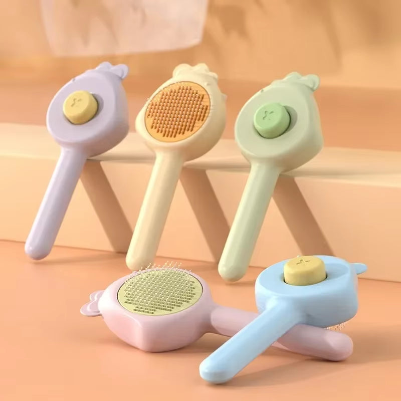 Pet Massage Brushes Cat Comb Hair Removal Pet Grooming Brushself Grooming Brush for Kitten Removes Tangles Loose Fur Cats Dogs