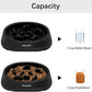 Slow Feeder Dog Bowls, Non Slip Cat Food Bowls, Bloat Stop Maze Pet Dishes, Interactive Feeder for Small Breeds 1 Cup Black
